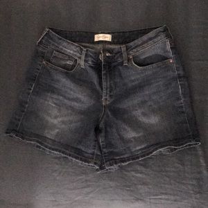 Jessica Simpson mid-rise jean shorts